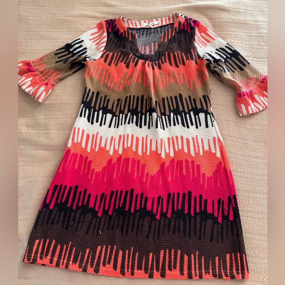 Vintage knit dress! Very cute in fall with boots and bright colored coat!